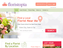 Tablet Screenshot of floristopia.com